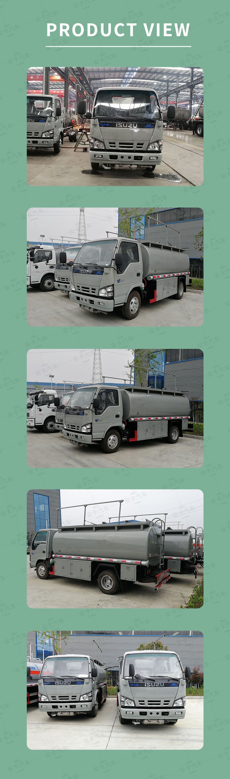  Japan Brand ISUZU 4x2 5000L Mini Refuel Truck Product  Pictures