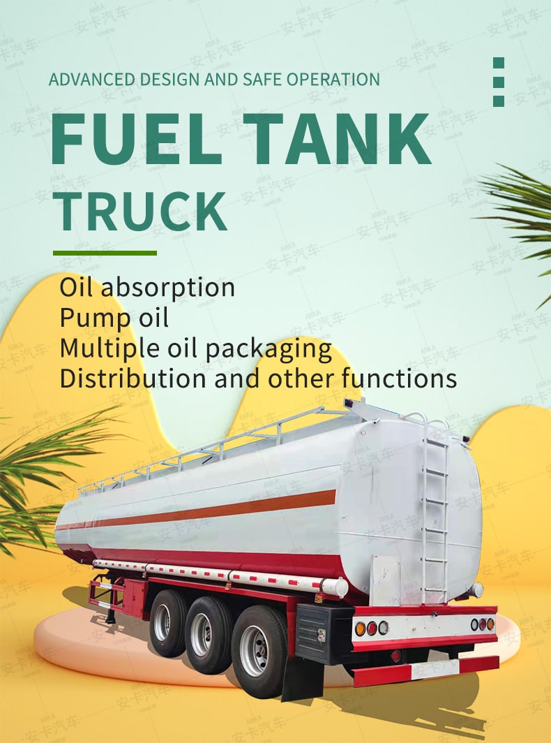  New or Used 3 Axle 40000 Liters Fuel Oil Transport Tanker Detailed Diagram
