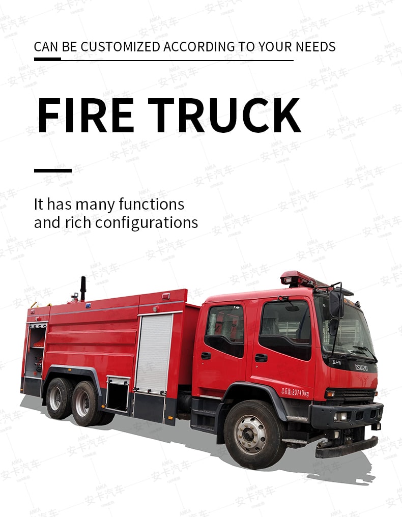  Japan Brand 16000L Foam and Water Tank Fire Fighting Truck Detailed Diagram
