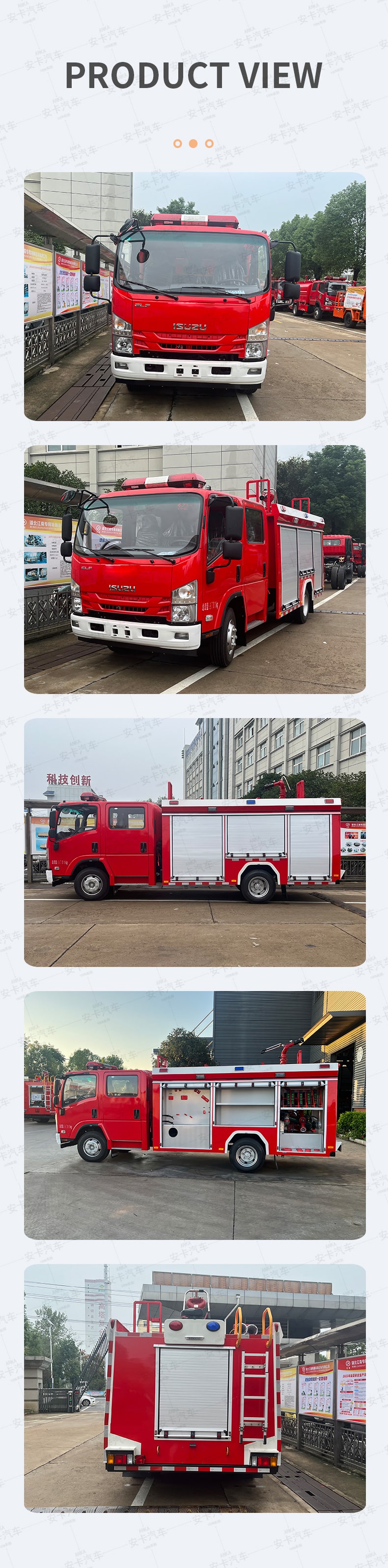  New or Used Japan Brand ISUZU 4 x 2 4000L Fire Truck Product  Pictures