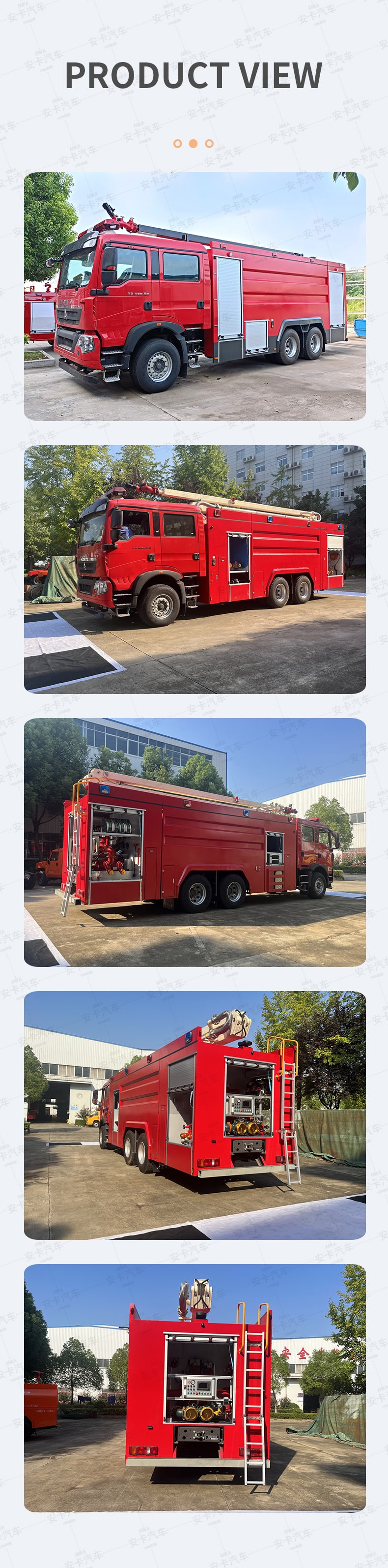  New or Used Howo 16000L 6 x 4 Fire Rescue Fighting Truck Product  Pictures