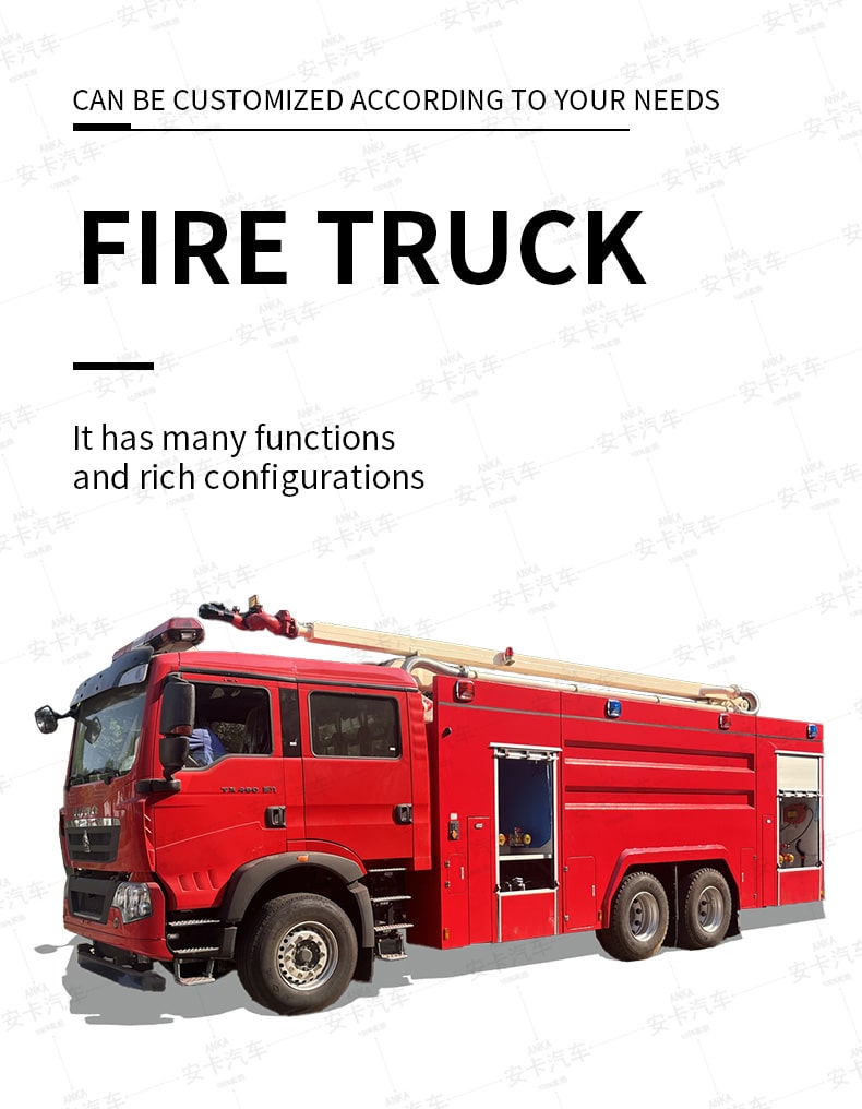  New or Used Howo 16000L 6 x 4 Fire Rescue Fighting Truck Detailed Diagram