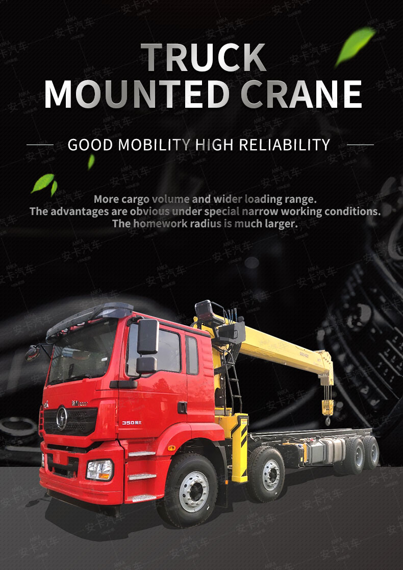  Shacman 8x4 16 Ton Hydraulic Boom Crane Truck Price Detailed Diagram