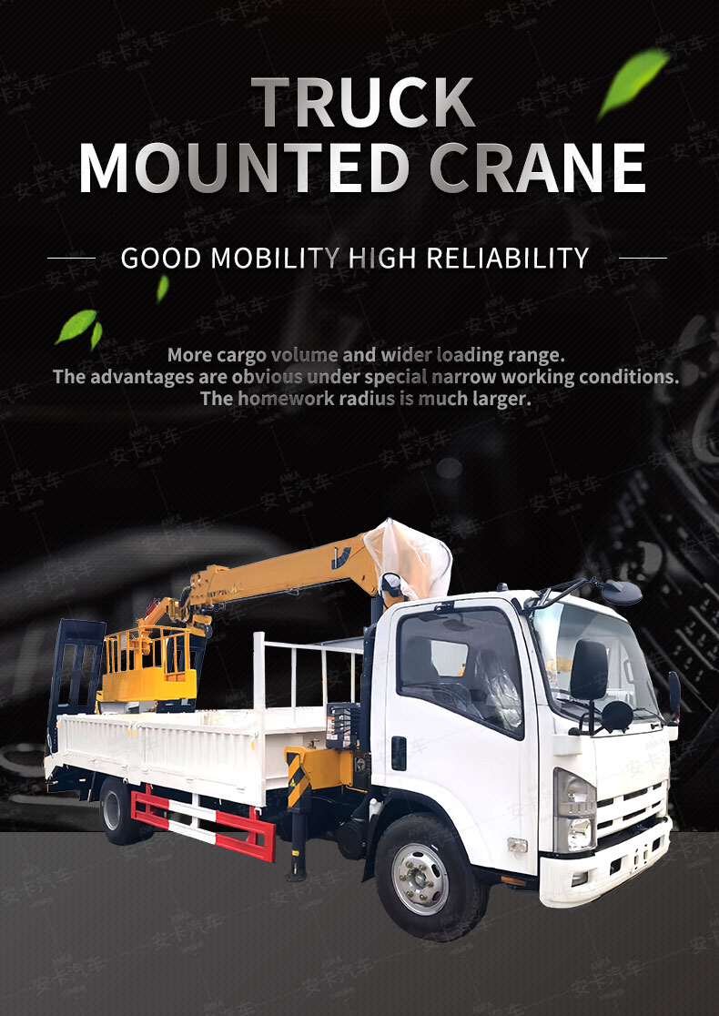  Japan Isuzu 5 Ton Brand 4x2 Cargo Truck Mounted Crane Detailed Diagram