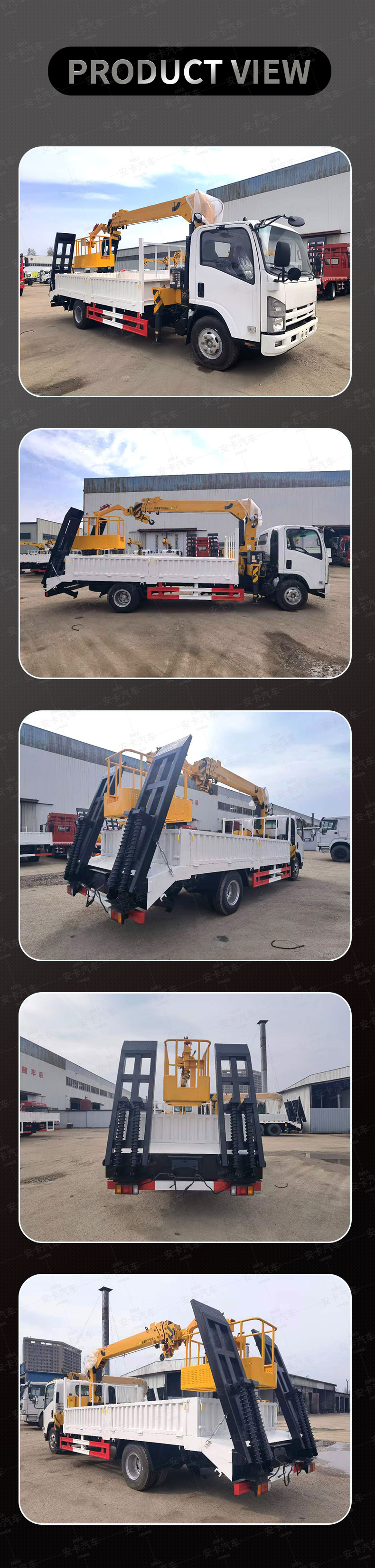 Japan Isuzu 5 Ton Brand 4x2 Cargo Truck Mounted Crane Product  Pictures