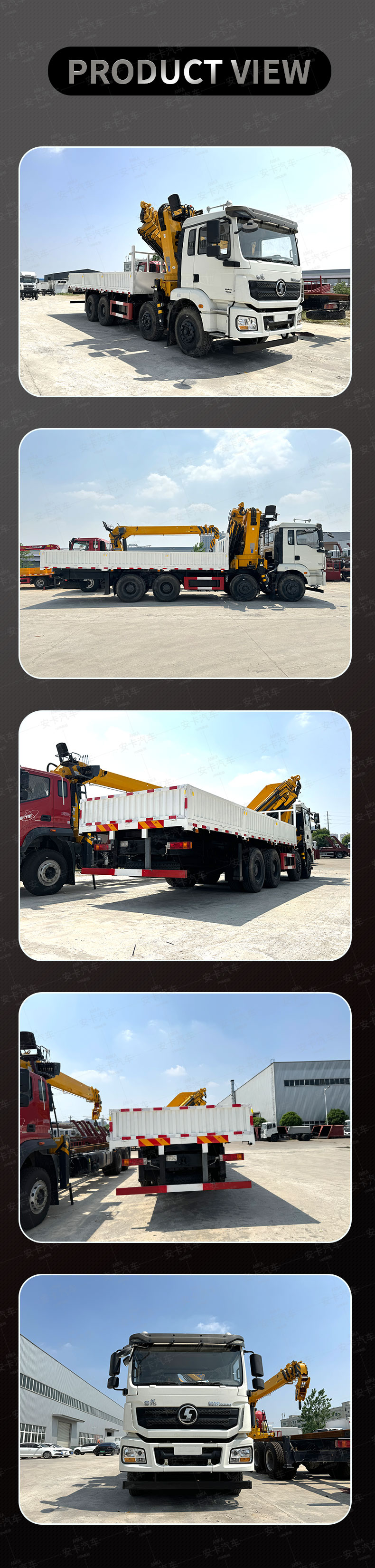  Shacman Heavy Duty 8x4 16Ton Folding Knuckle Crane Truck Product  Pictures