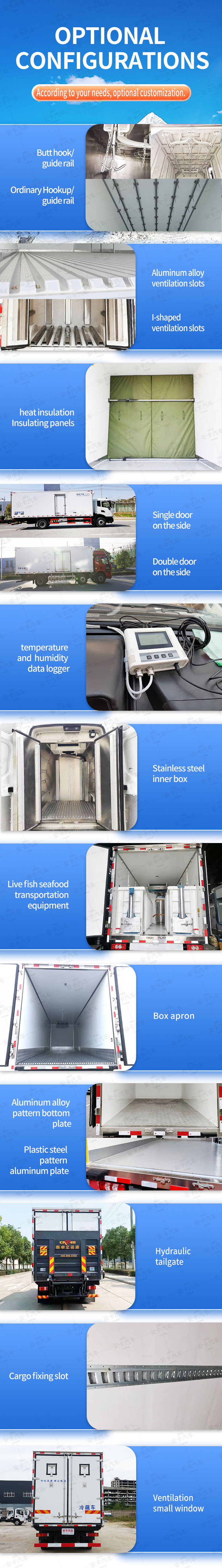  Hot Sale Small JMC  4 Ton Refrigerator Freezer Truck Optional Accessories