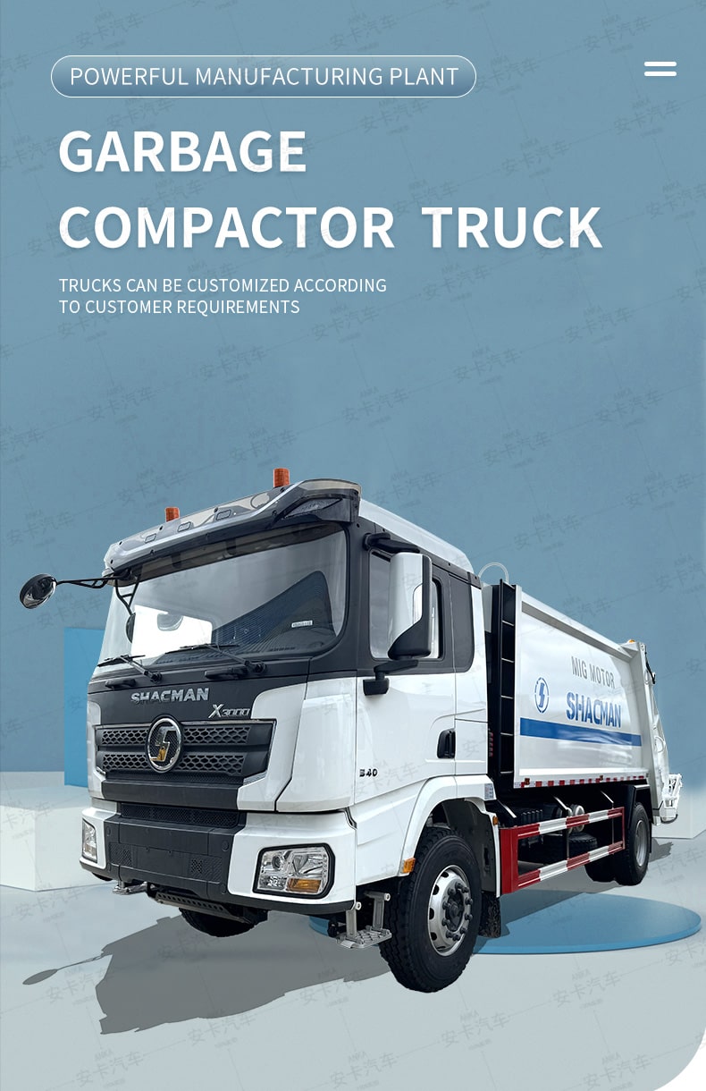  Export Shacman 16CBM Garbage Compactor Truck  for Sale Detailed Diagram