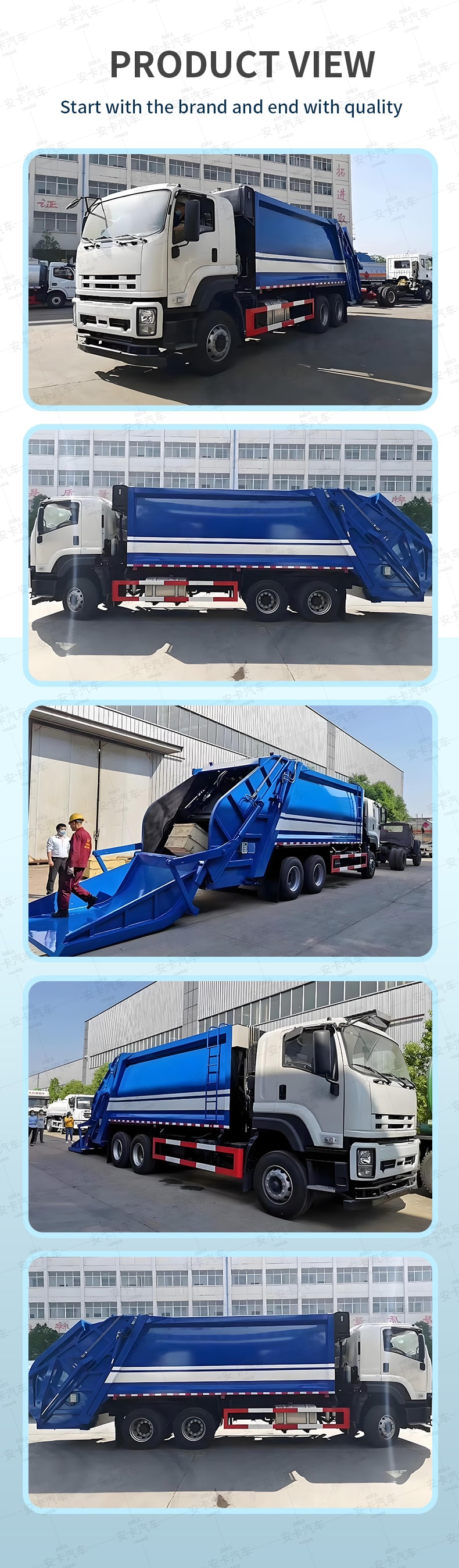  ISUZU 18CBM 20CBM 6x4 Compactor Garbage Truck for Sale Product  Pictures