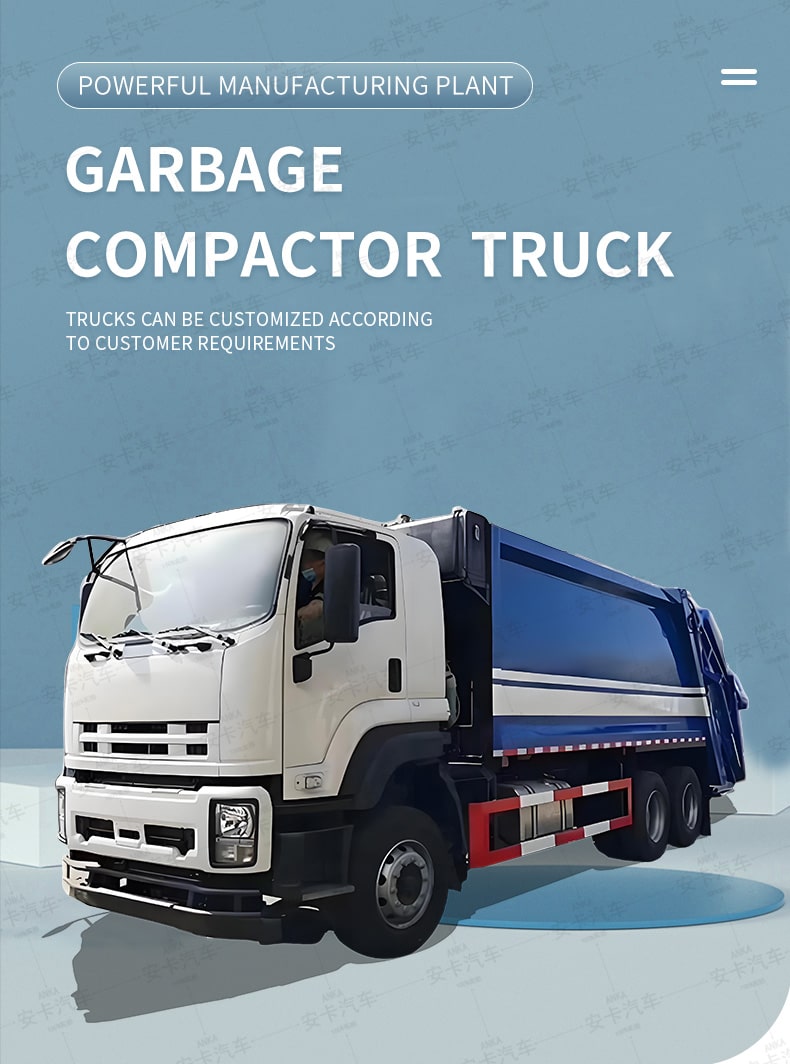  ISUZU 18CBM 20CBM 6x4 Compactor Garbage Truck for Sale Detailed Diagram