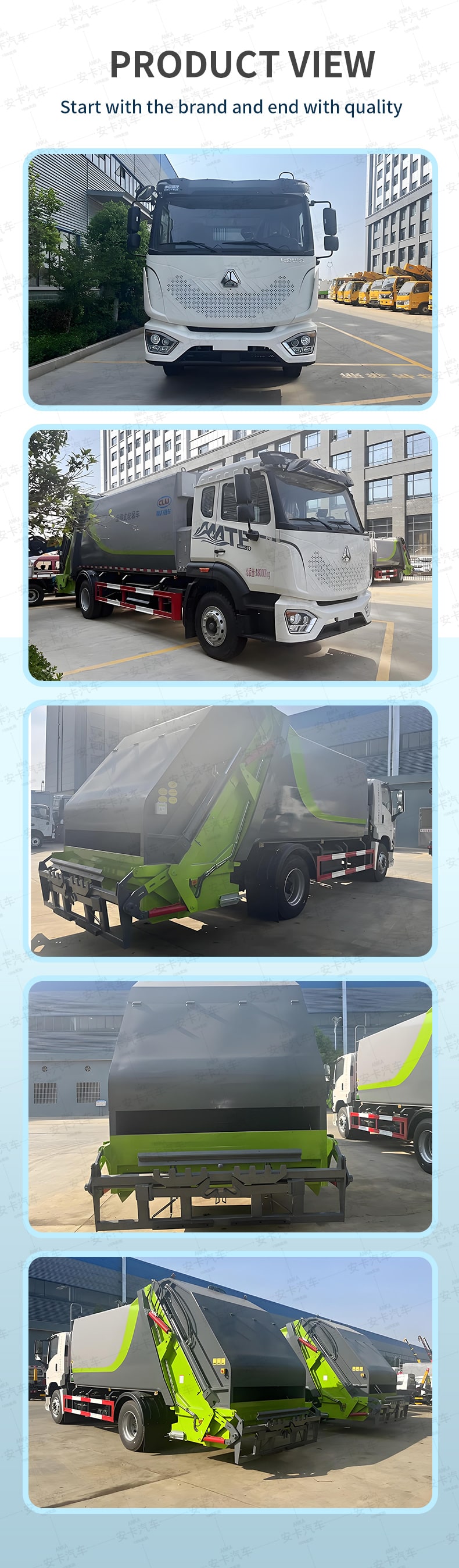  Howo 16CBM 17CBM 18CBM efuse Waste Trash Collection Truck Product  Pictures