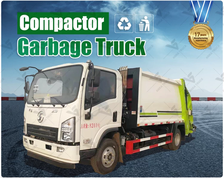 SHACMAN 8CBM Rear Loader Refuse Truck for Municipal Bin Emptying