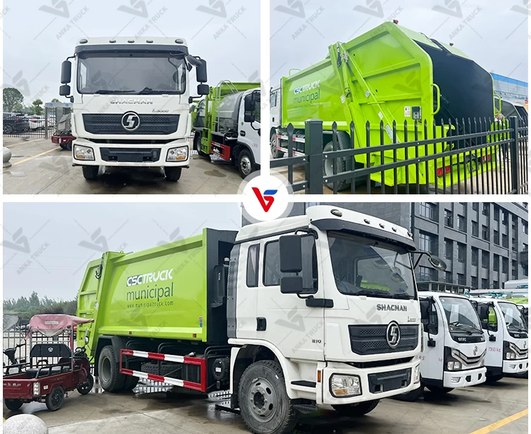 SHACMAN 14CBM Refuse Compactor Truck for Commercial Hauling