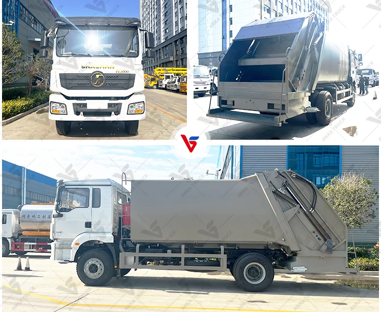 SHACMAN 14CBM Garbage Compactor Truck for Municipal Waste