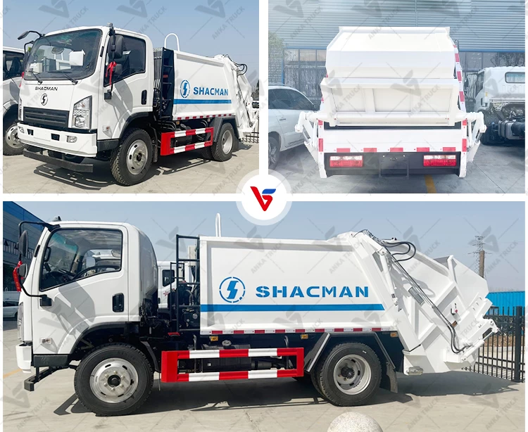 SHACMAN 6CBM Garbage Compactor Truck for Urban Collection