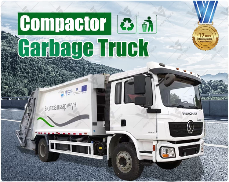 SHACMAN 12CBM Garbage Compactor Truck for Waste Management