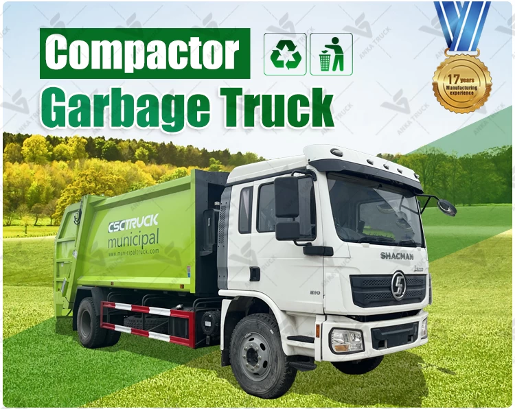 SHACMAN 14CBM Refuse Compactor Truck for Commercial Hauling