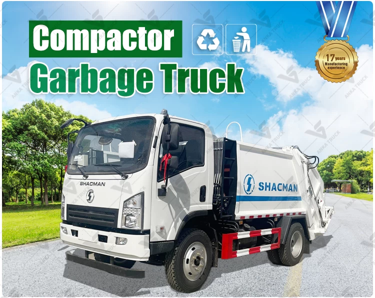 SHACMAN 6CBM Garbage Compactor Truck for Urban Collection