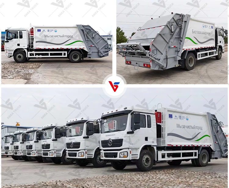 SHACMAN 12CBM Garbage Compactor Truck for Waste Management