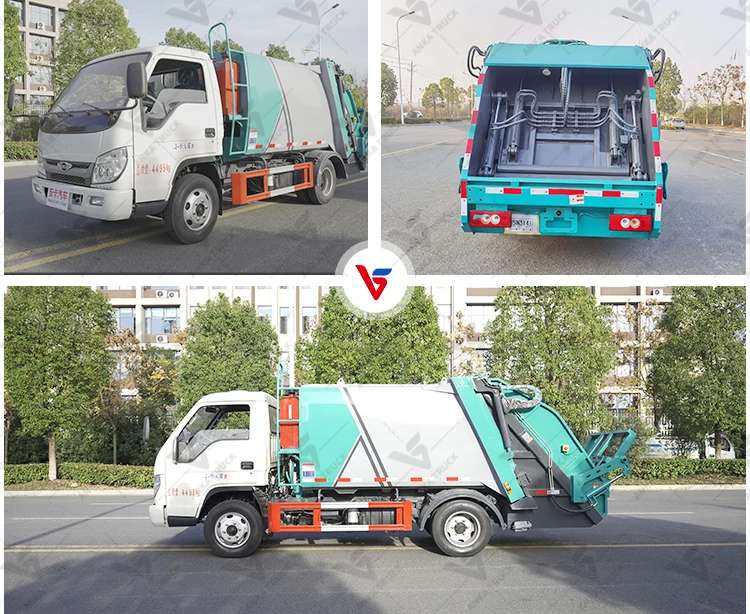 FOTON 5CBM Mini Refuse Compactor for Tight Street Waste