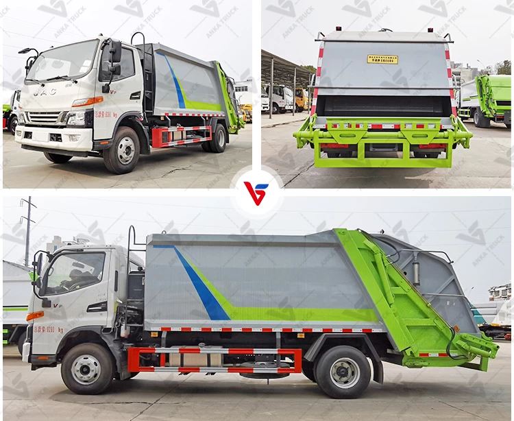 JAC 8CBM Rear Loader Refuse Truck for School & Hospital Waste