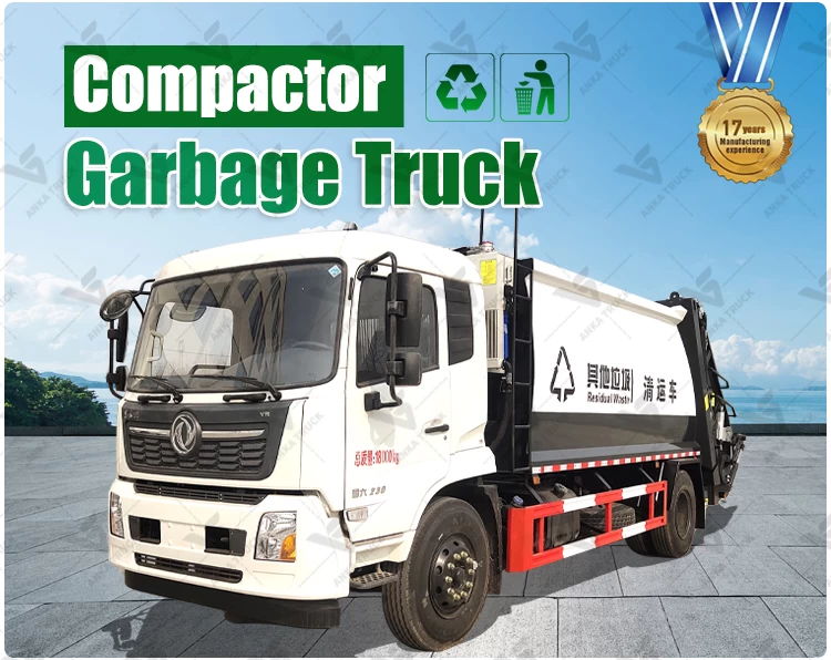 DONGFENG 8CBM Refuse Collector Truck for Curbside Bin Emptying