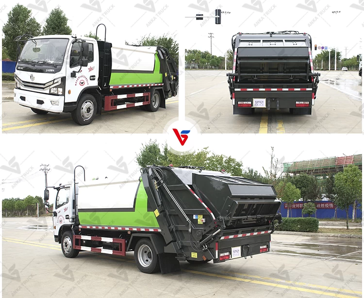 DONGFENG 8CBM Refuse Truck for Downtown Walkways