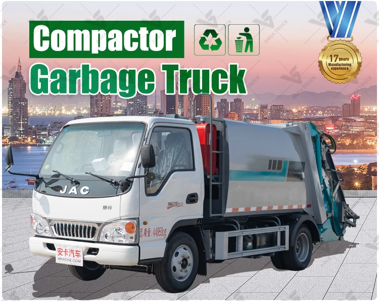JAC 5CBM Refuse Truck for Hotel & Campus Waste Removal