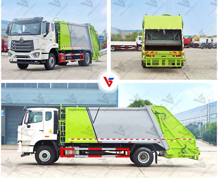 HOWO 14CBM Waste Truck for Factory Solid Waste