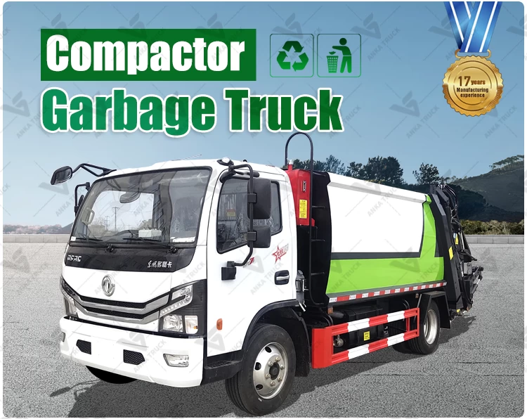 DONGFENG 9CBM Refuse Truck for Residential Bins