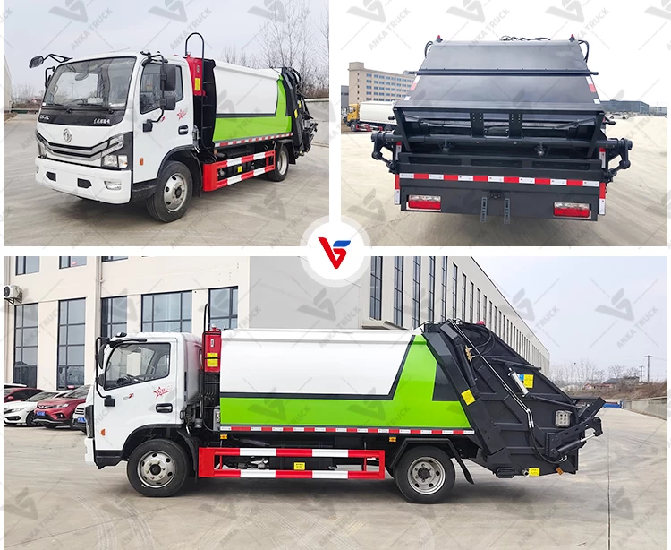 DONGFENG 9CBM Refuse Truck for Residential Bins