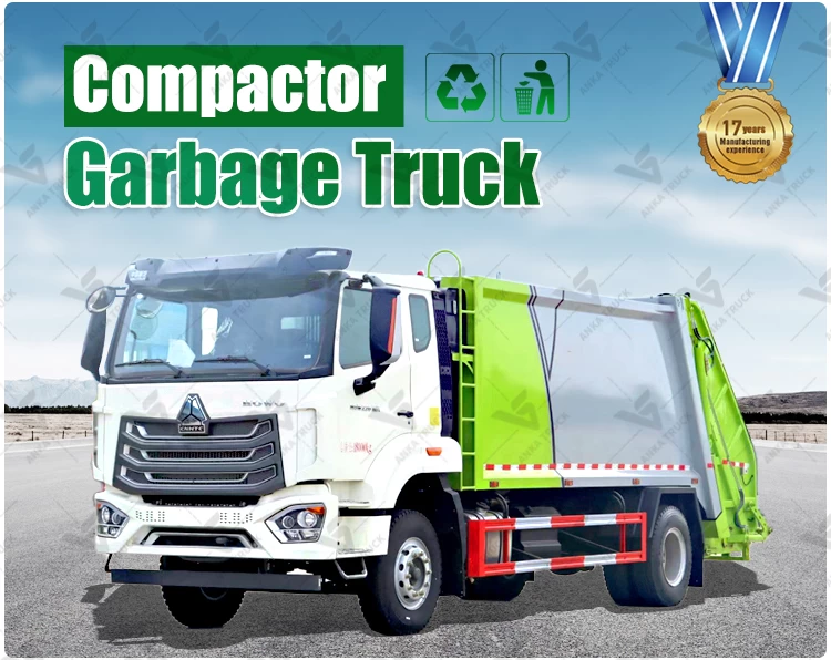 HOWO 14CBM Waste Truck for Factory Solid Waste