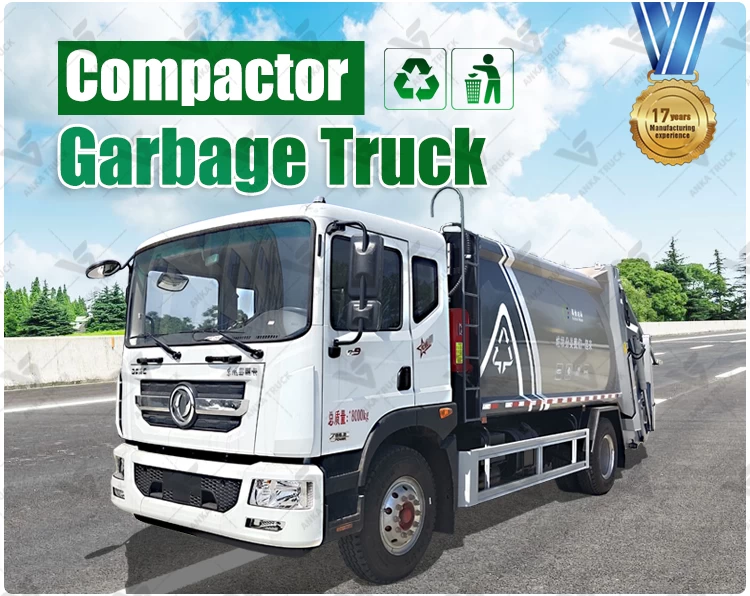 DONGFENG 14CBM Refuse Truck for Food Market Waste