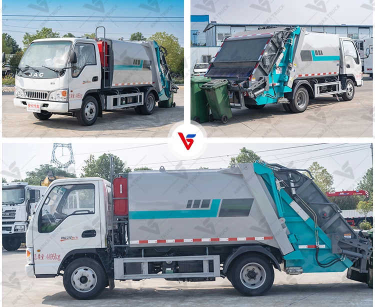 JAC 5CBM Refuse Truck for Hotel & Campus Waste Removal