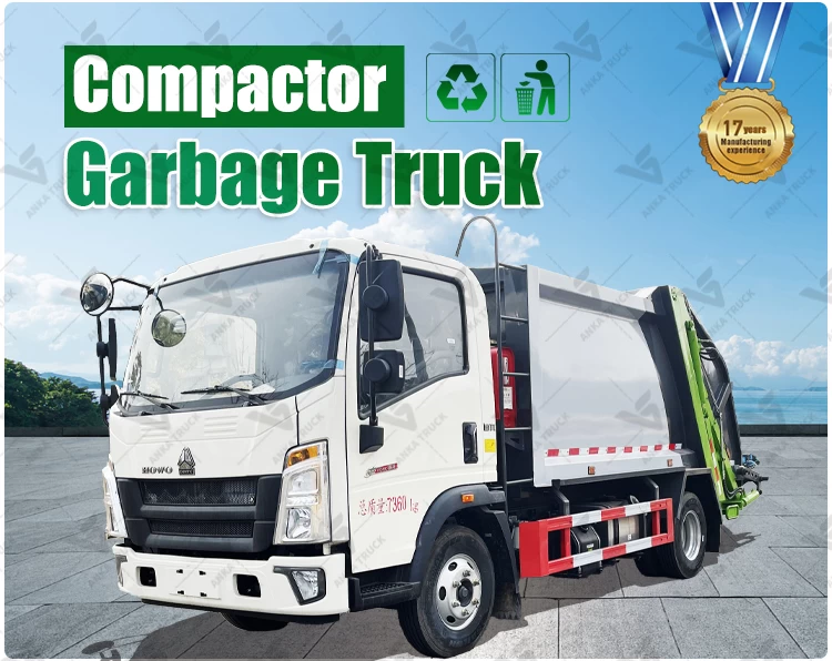 HOWO 10CBM Refuse Truck for Township Curbside Waste
