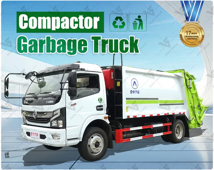 DONGFENG 8CBM Refuse Truck for Municipal Parks