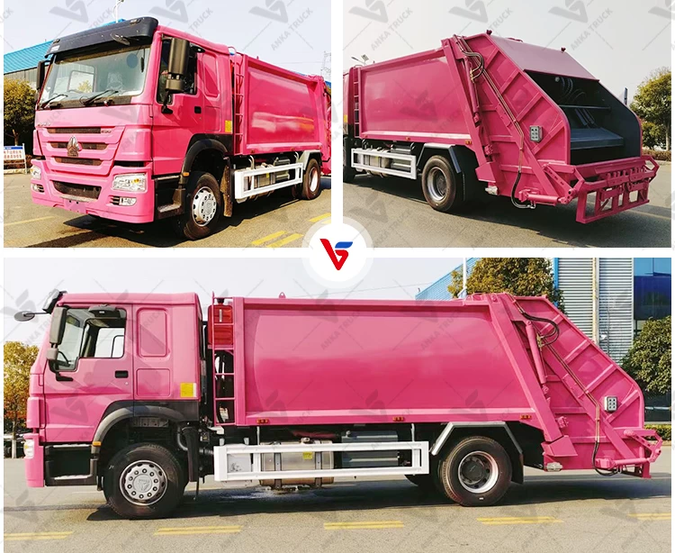 HOWO 14CBM Refuse Truck for Construction Camps