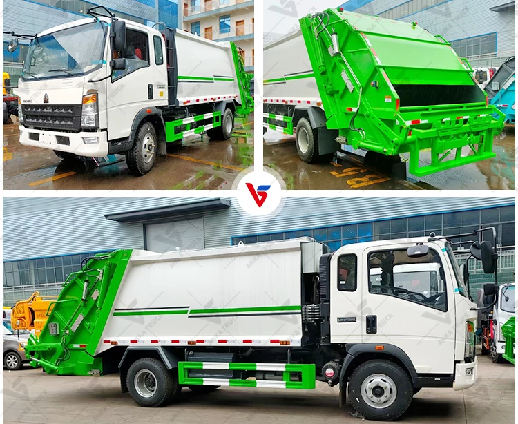 HOWO 9CBM Waste Truck for Residential Estates