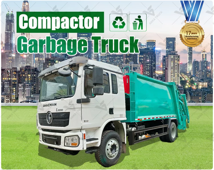 SHACMAN 12CBM Waste Truck for Commercial Plazas
