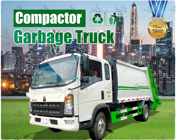 HOWO 9CBM Waste Truck for Residential Estates