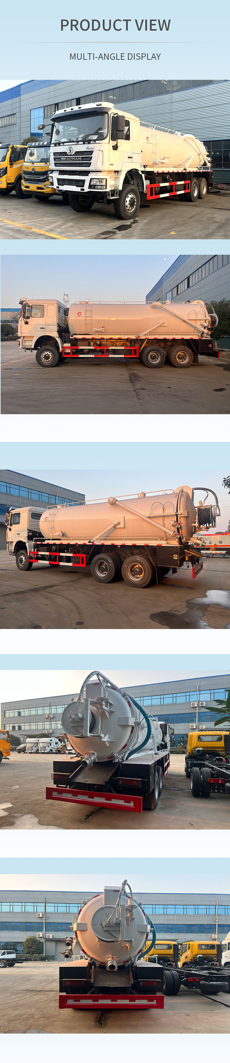  Shacman 6x4 20CBM Sewage Suction Truck  Fecal Septic Suction Product  Pictures