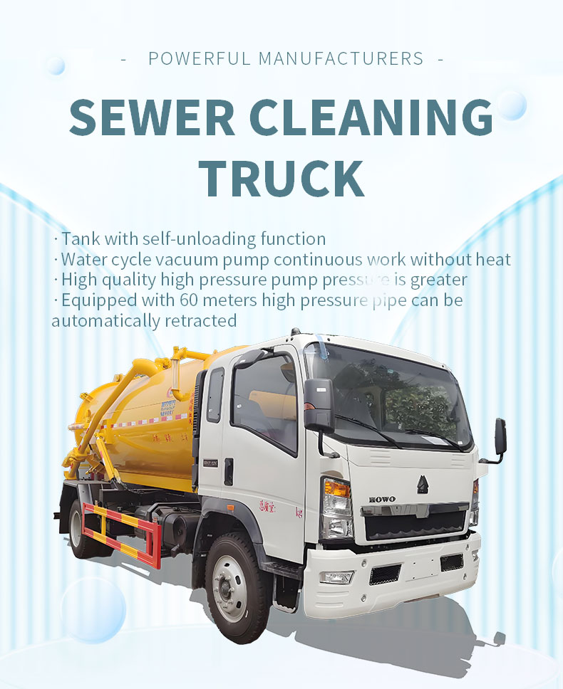  Howo 4x2 5000L Small Septic Fecal Suciton Tanker Truck Detailed Diagram