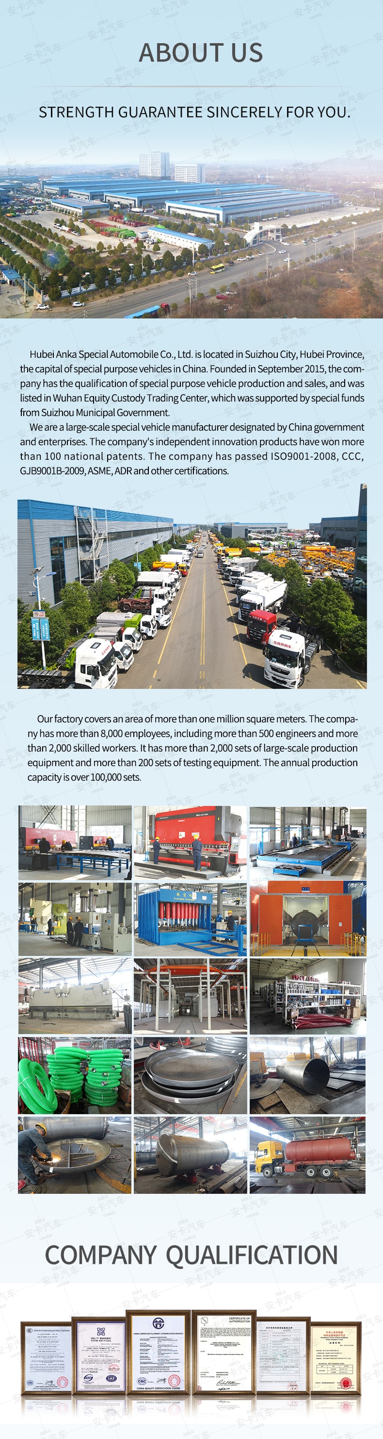  Sinotruk 24 Tons High-Pressure Cleaning Suction Truck Sewer Company Introduction