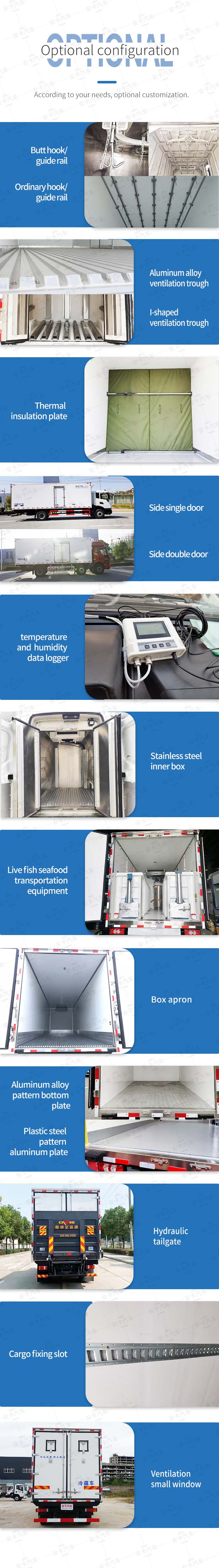  Foton 9.6m 10 ton Refrigerated Van And Truck For Sale Optional Accessories