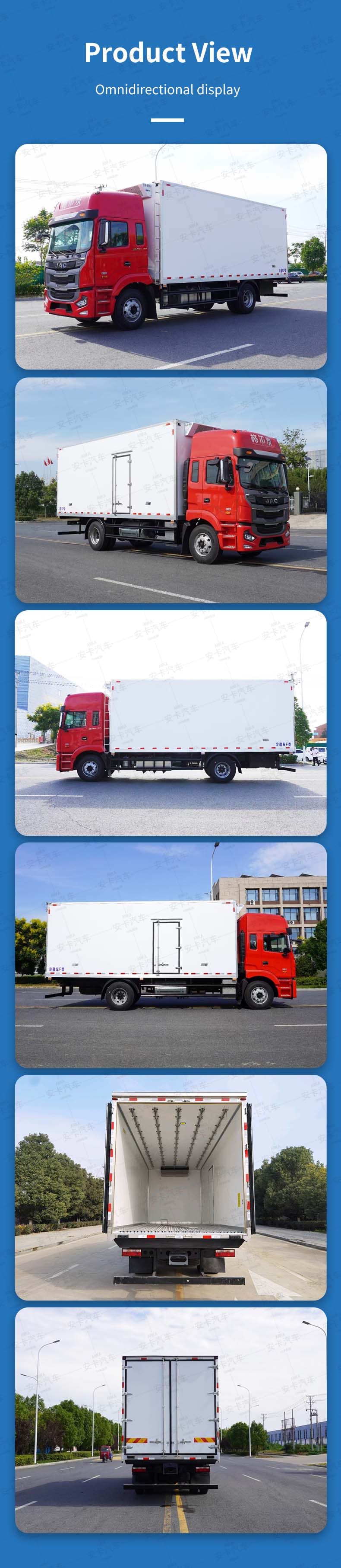  JAC 4x2 10 tons refrigerated truck for meat transport Product  Pictures 