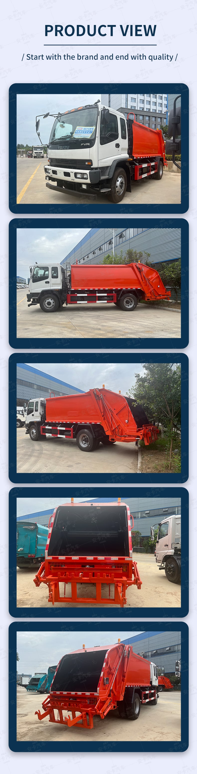  Japan Brand 12 CBM Garbage Compactor Truck for Sale Product  Pictures