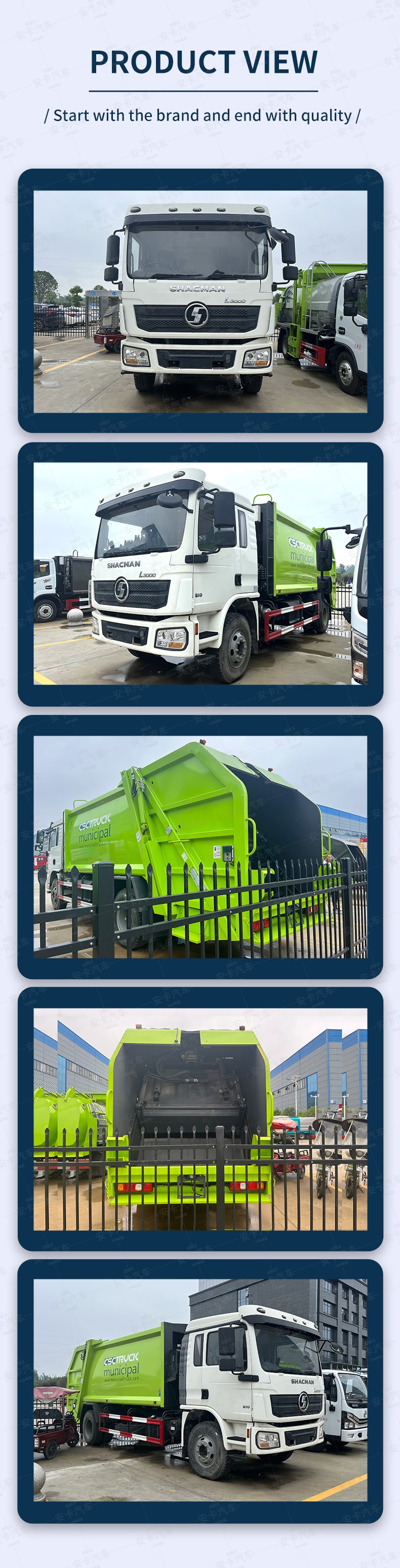  SHACMAN 14CBM 4 x2 Rubbish Conpressing Truck for Sale Product  Pictures 