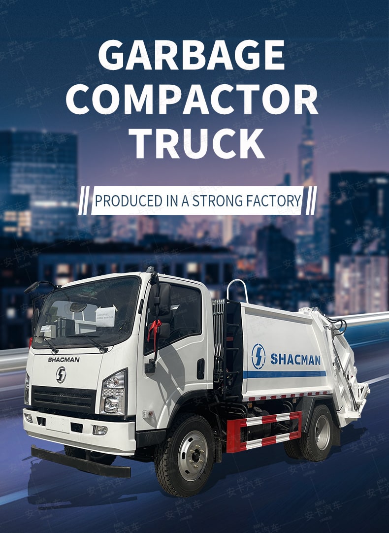  SHACMAN 6 CBM Small 4 x2 Rubbish Conpressing Truck for Sale Detailed Diagram