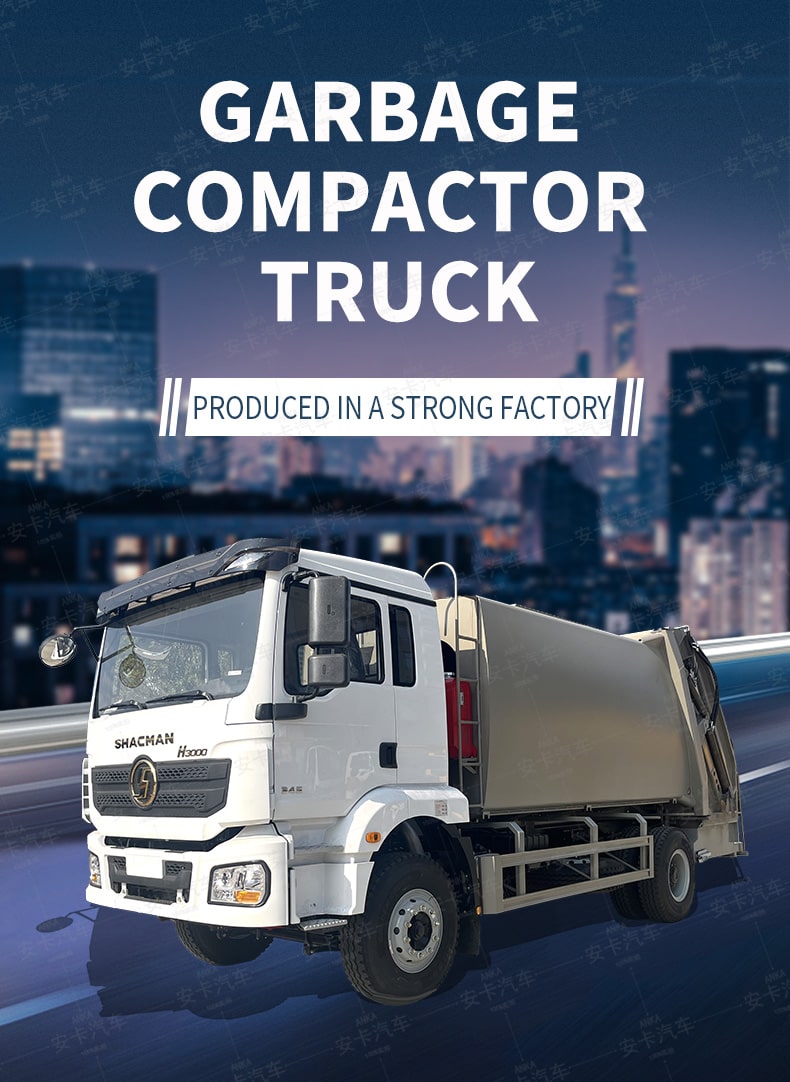  Customized SHACMAN 12 CBM 14 CBM Campactor Garbage Truck Detailed Diagram