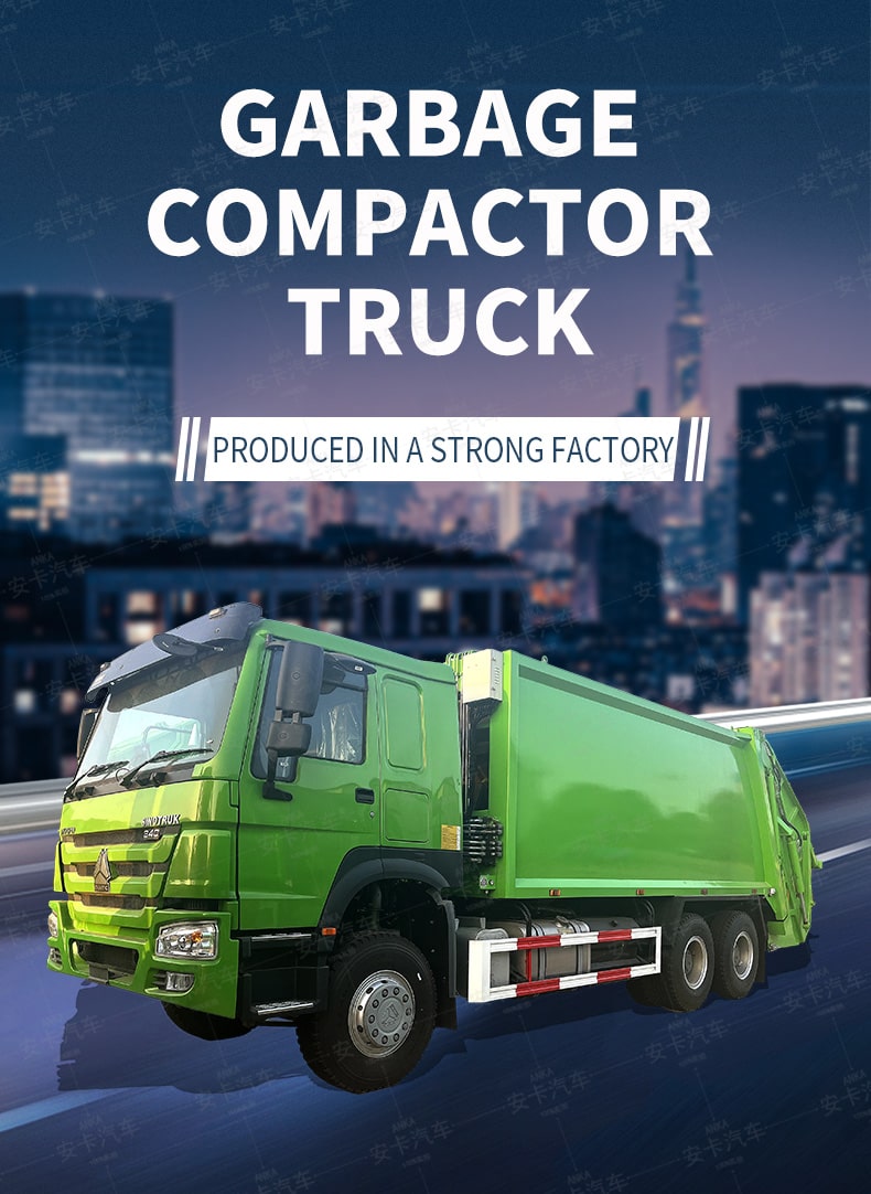  SINOTRUCK HOWO 18 CBM Compactor Garbage Truck 6 x 4 for Sale Detailed Diagram